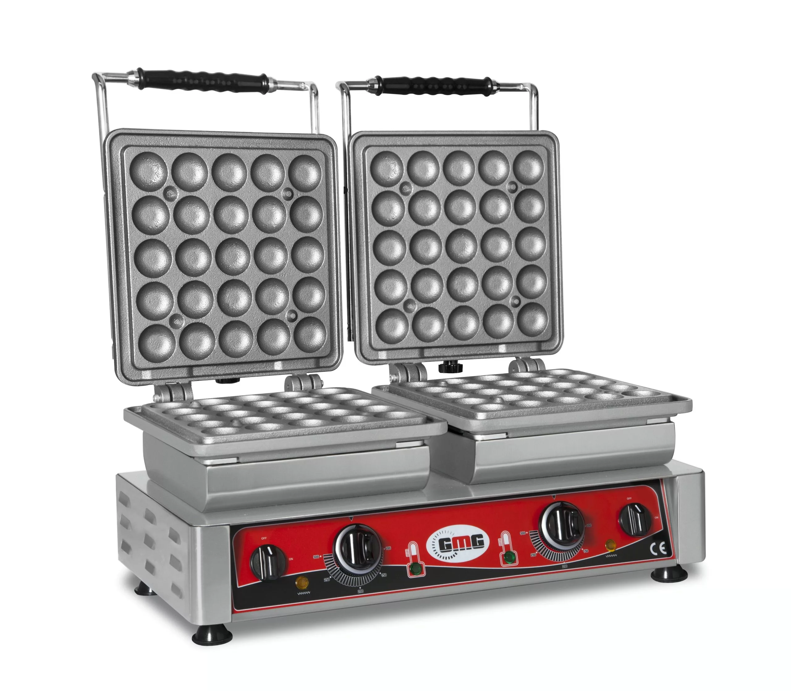 GMG - Waffeleisen Lokmia-D - 2x (Ø 25 X 3,5cm X 1,7cm / 3,4cm) - 50° Bis 300°C Feste Backplatte Aus Gusseisen - Fettfangrinne - Image 3